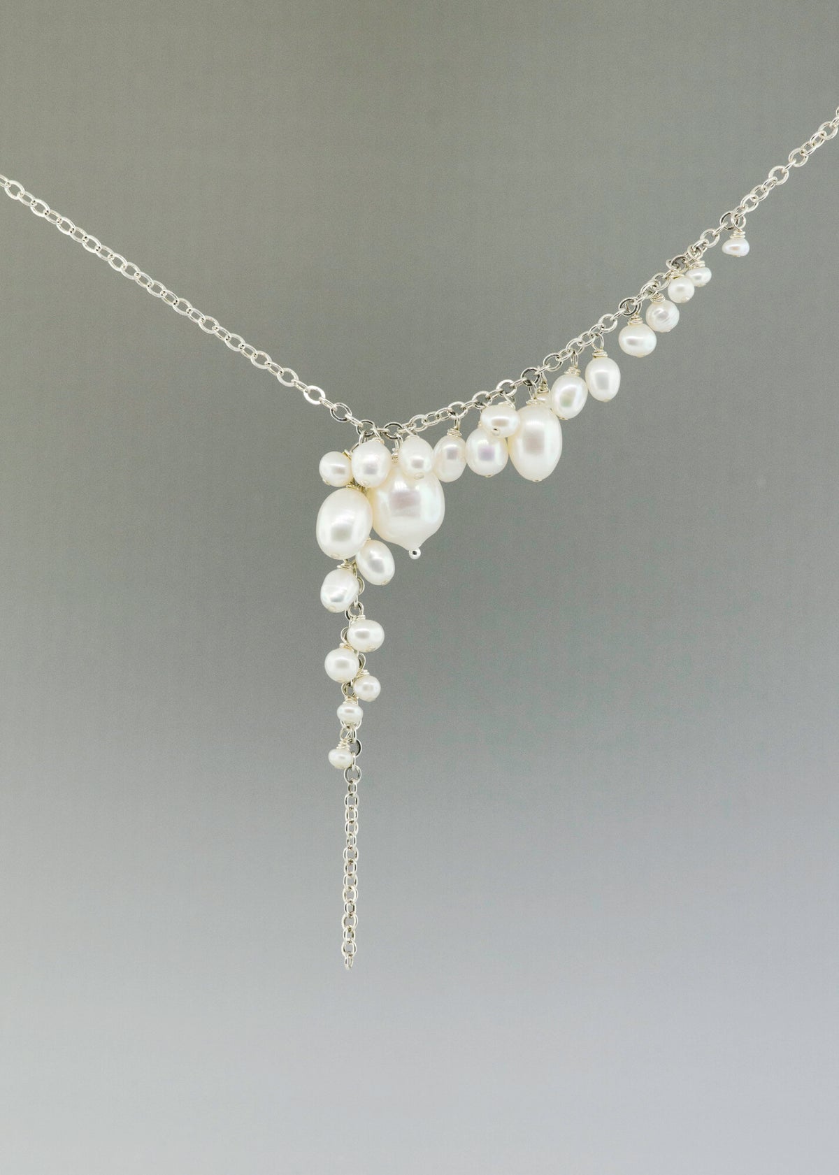Asymmetrical Pearl Necklace