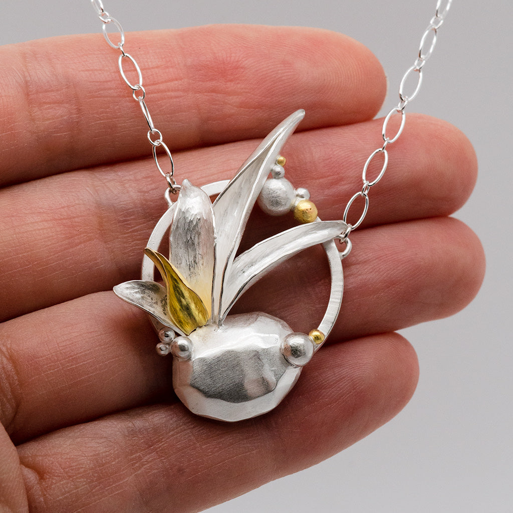 Thrive Silver and Gold Necklace
