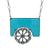 Blue and Chartreuse Reversible Necklace