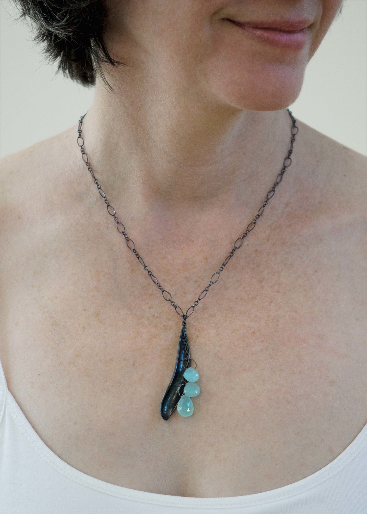 Life Power Gemstone Drop Necklace