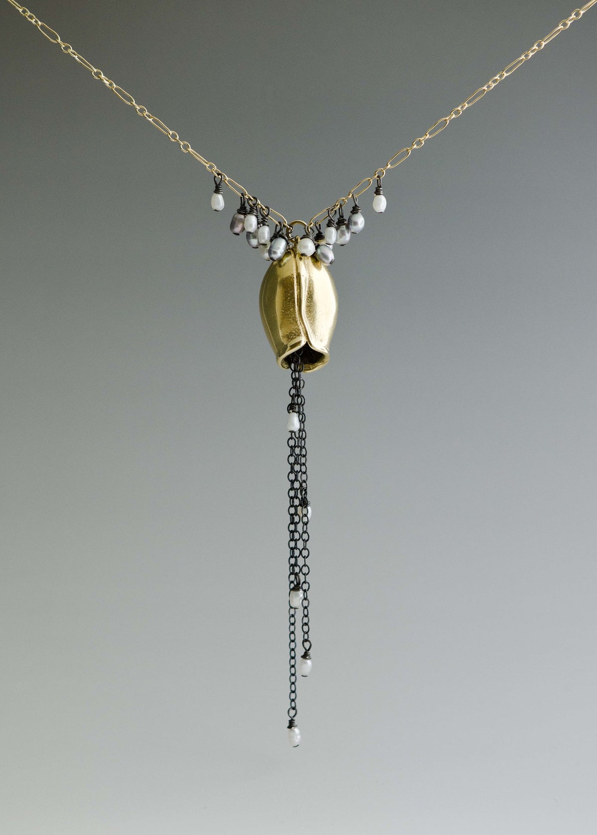 Pod with Clustered Pearls Necklace