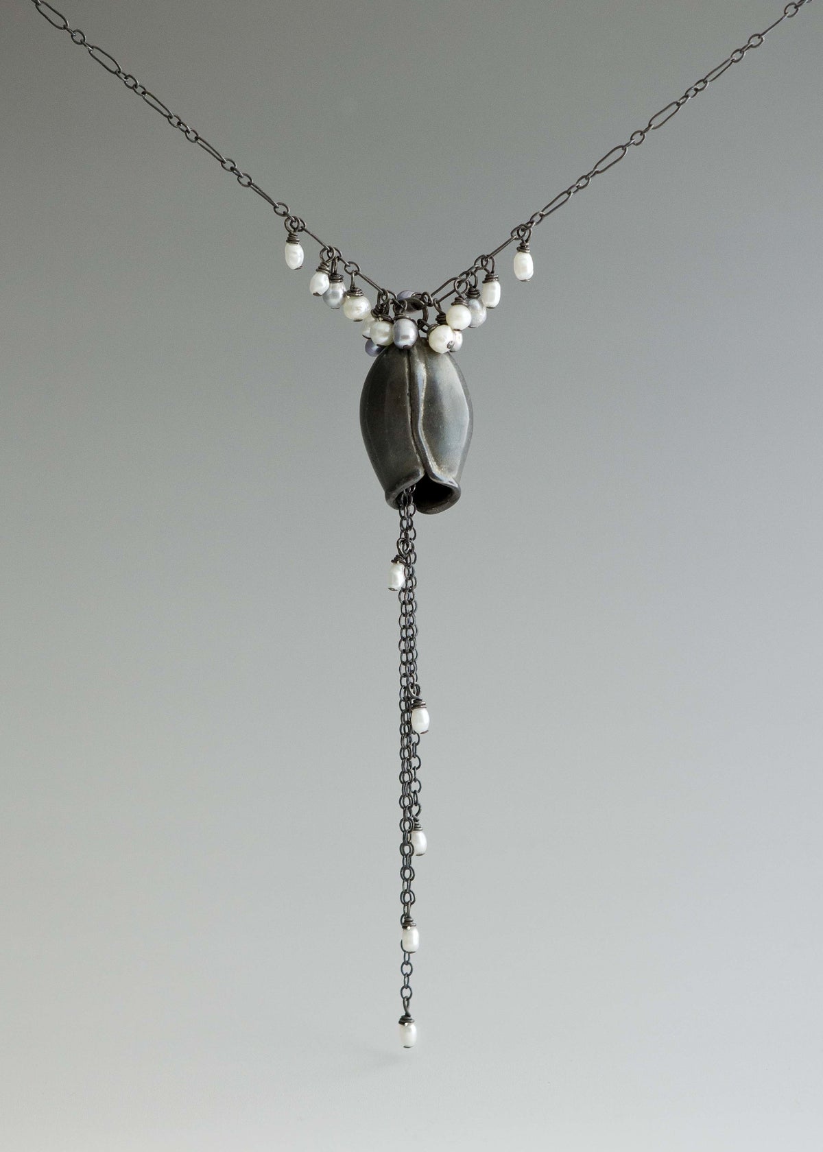 Pod with Clustered Pearls Necklace