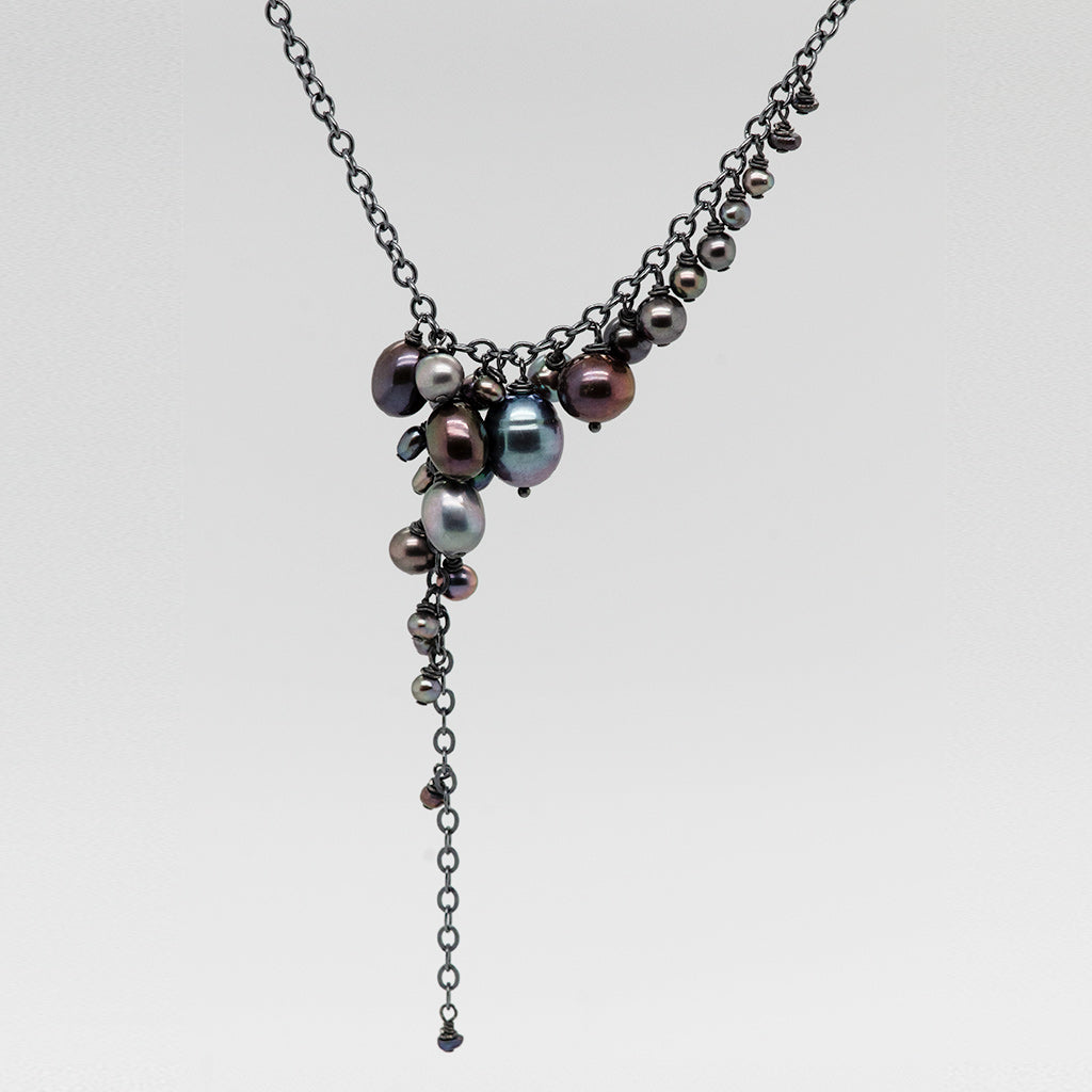 Asymmetrical Pearl Necklace