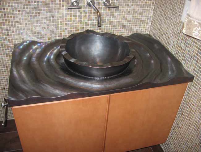 Powder room sink, Ohio