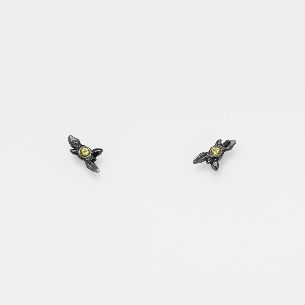 Tiny Succulent Gemstone (Birthstone) Earring