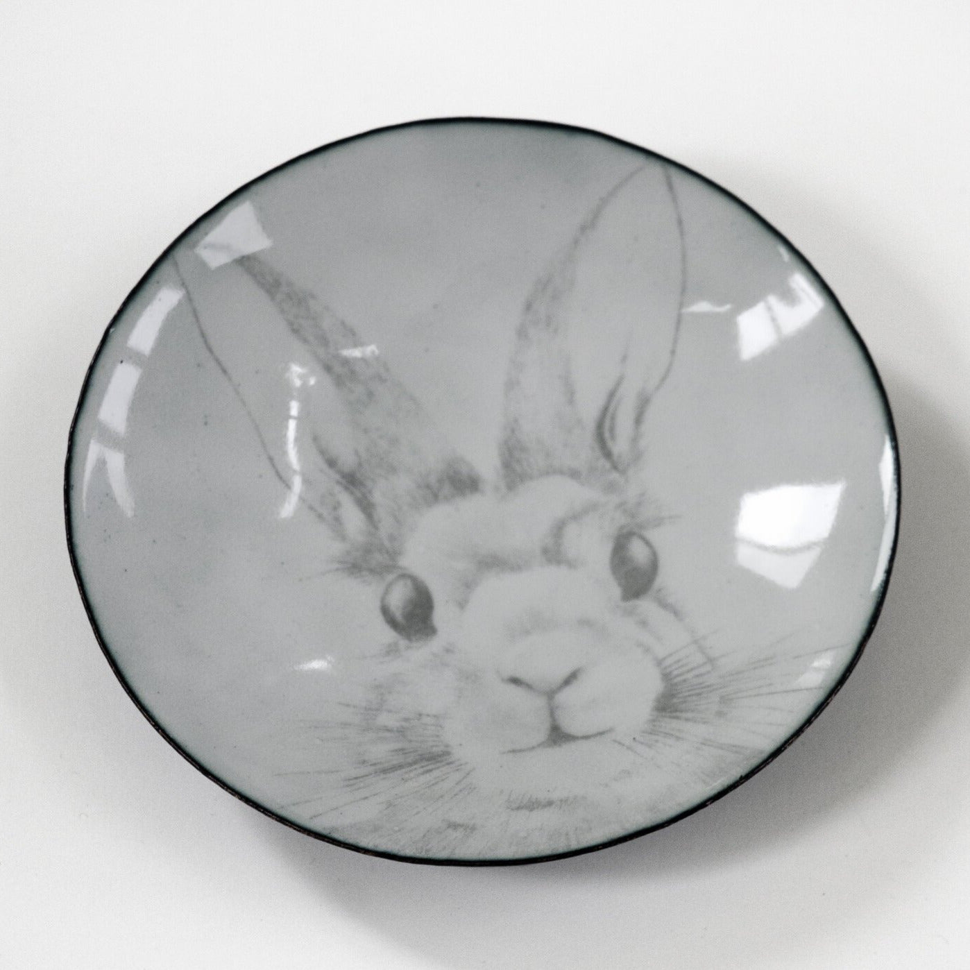Bunny for your thoughts, enamelware bowl