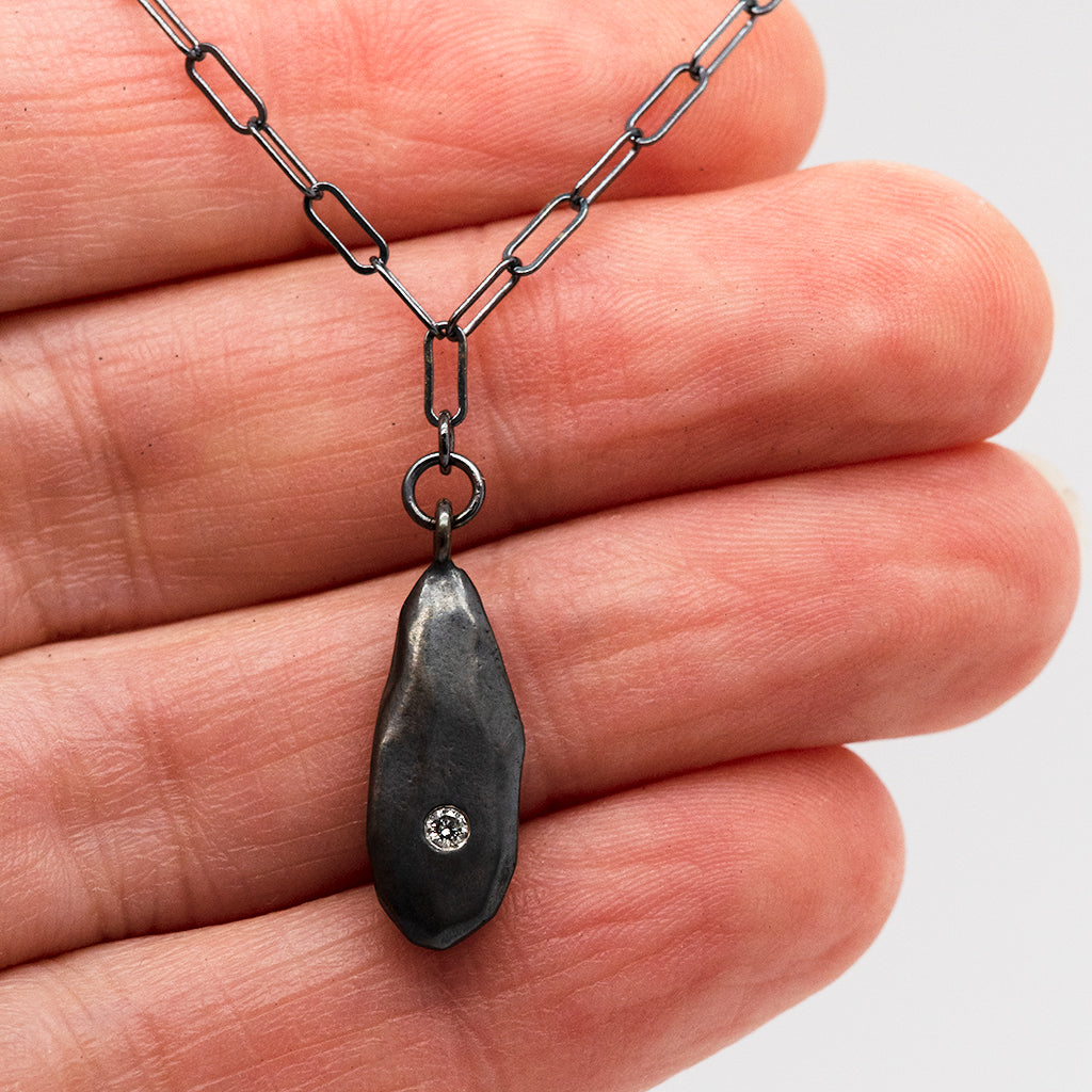 Amplified Strength Droplet Necklace (Diamond Rocklet)