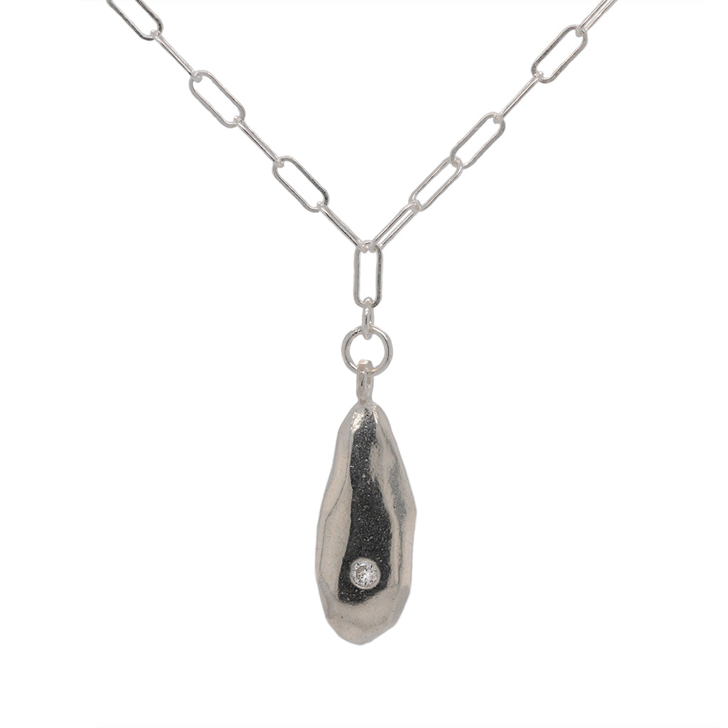 Amplified Strength Droplet Necklace (Diamond Rocklet)