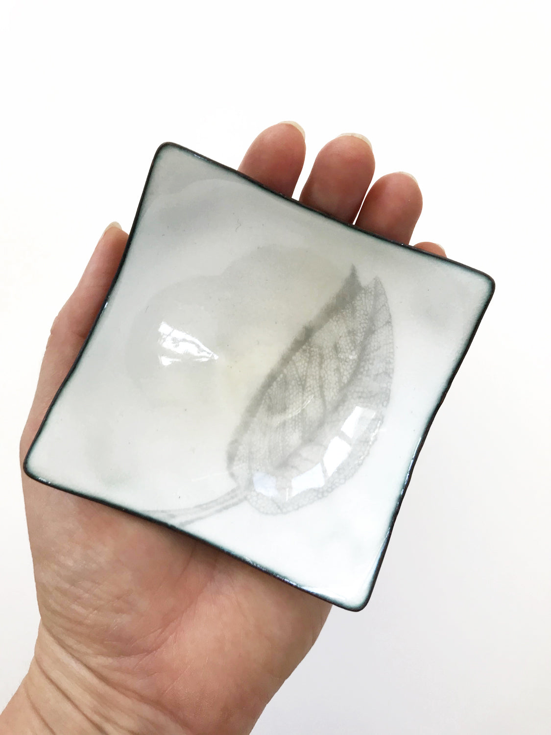 Herb Enamelware Bowls, handmade art gift for the kitchen