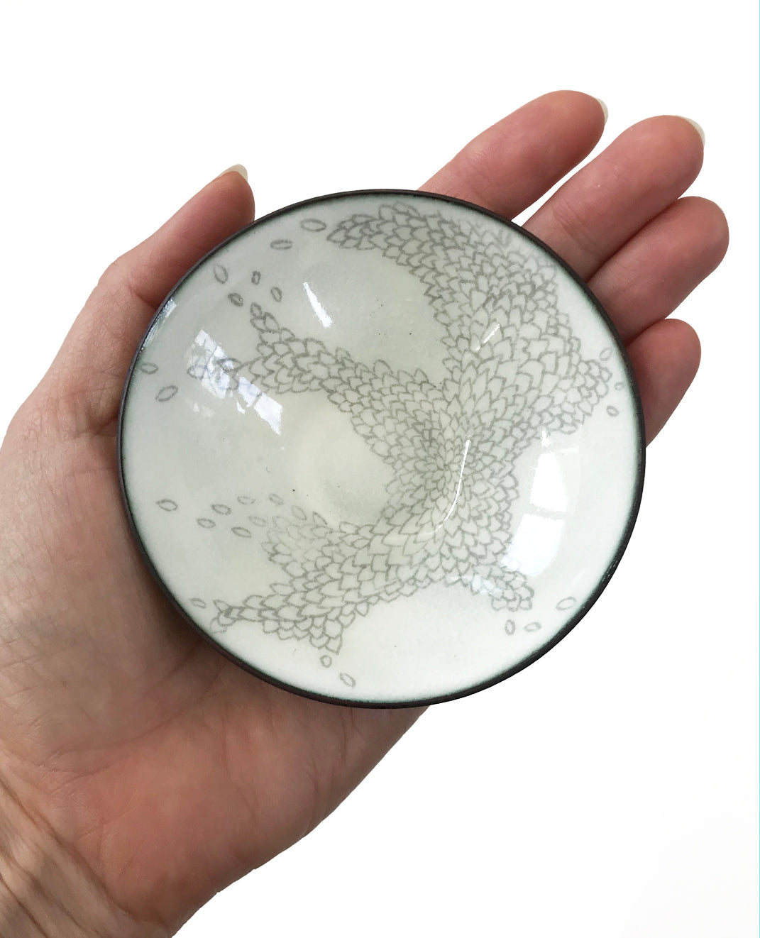 Murmuration Enamelware Graphite Bowl