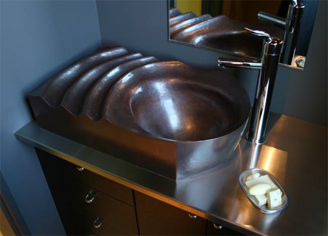 Powder room sink, Seattle